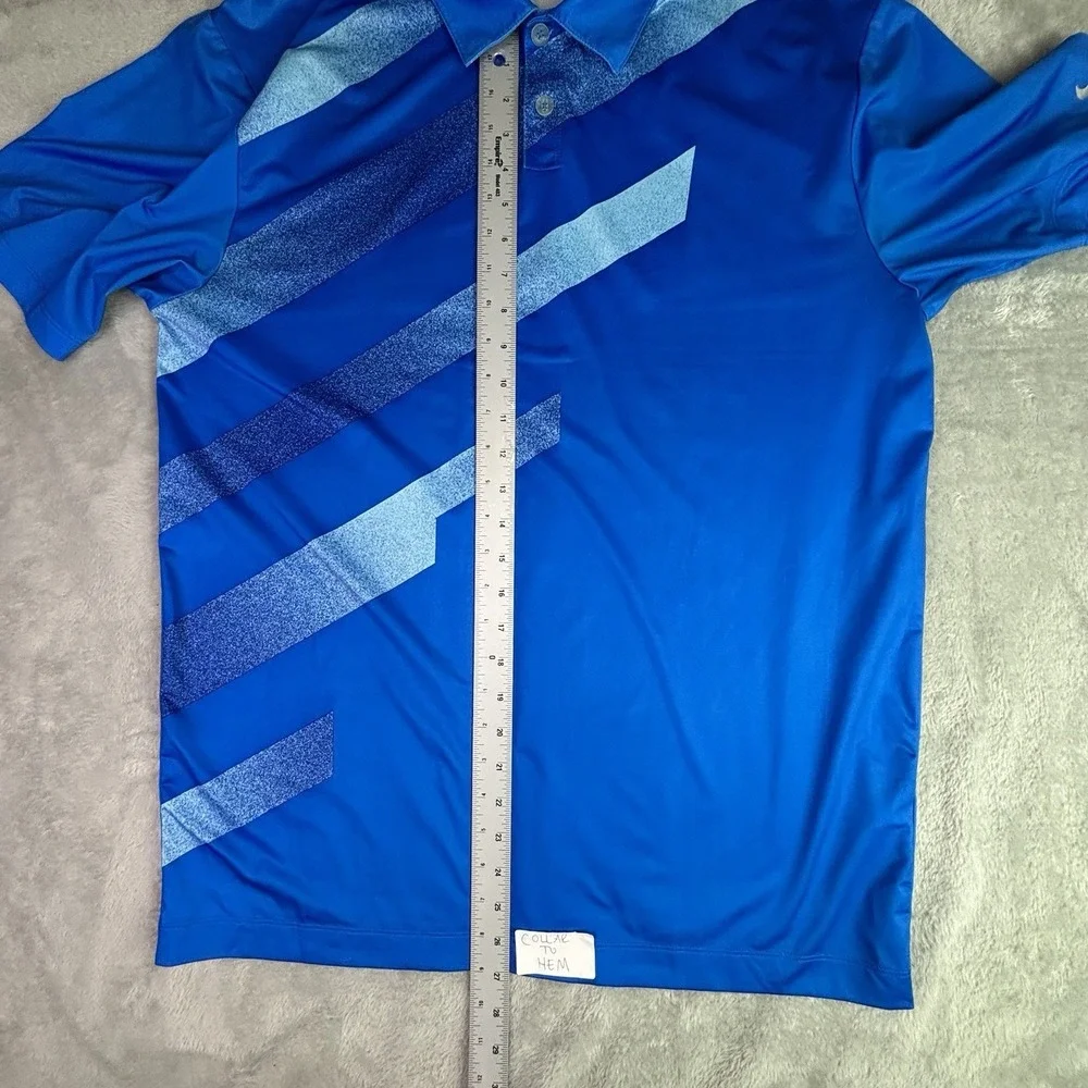 Nike‎ Golf Tour Performance Dri-Fit Polo Shirt Men's Medium Blue Short Sleeve